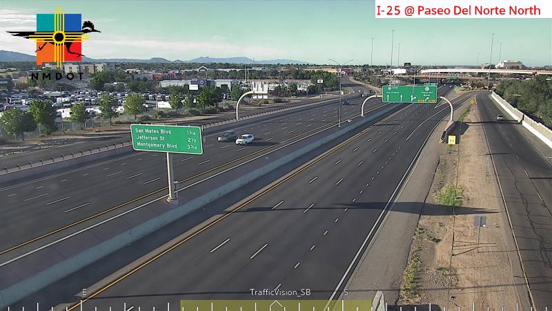 Live snapshot from I-25 @ N of Paseo del Norte